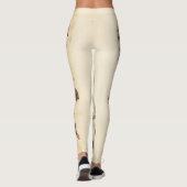 Vintager Steampunk-Heißluftballon (4) Leggings (Rückseite)