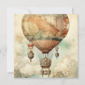 Vintager Steampunk-Heißluftballon (5) (Vorderseite)