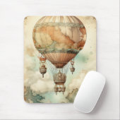 Vintager Steampunk-Heißluftballon (5) Mousepad (Mit Mouse)