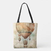 Vintager Steampunk-Heißluftballon (5) Tasche (Rückseite)