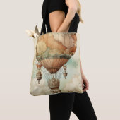 Vintager Steampunk-Heißluftballon (5) Tasche (Von Nahem)