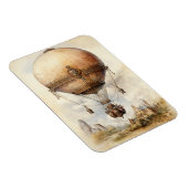 Vintager Steampunk Heißluftballon Magnet (Rechte Seite)