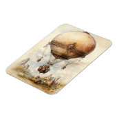 Vintager Steampunk Heißluftballon Magnet (Linke Seite)