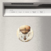 Vintager Steampunk Heißluftballon Magnet (In Situ (Geschirrspüler))