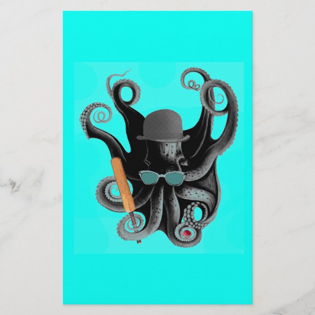 Vintager Steampunk-Oktopus-Cricketmesser (Vorderseite)