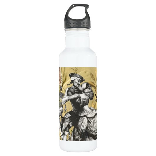 Vintager steampunk Pirat Trinkflasche (Vorderseite)