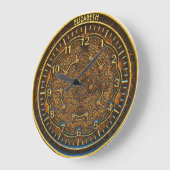 Vintager Steampunk Retro Rusty Art Déco Uhr (Winkel)