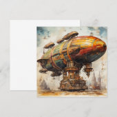Vintager Steampunk Zeppelin (1) (Vorne/Hinten)