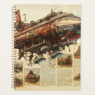 Vintager Steampunk Zeppelin (11) Planer