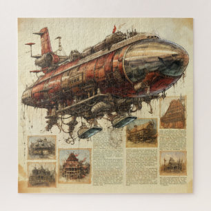 Vintager Steampunk Zeppelin (11) Puzzle