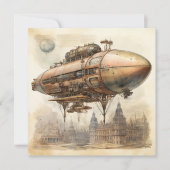 Vintager Steampunk Zeppelin (12) (Vorderseite)