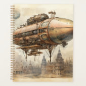 Vintager Steampunk Zeppelin (12) Planer (Vorderseite)