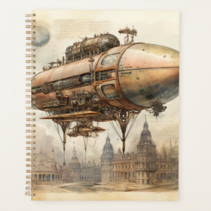 Vintager Steampunk Zeppelin (12) Planer