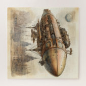Vintager Steampunk Zeppelin (12) Puzzle (Horizontal)