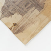 Vintager Steampunk Zeppelin (1) Fleecedecke (Ecke)