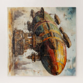 Vintager Steampunk Zeppelin (1) Puzzle (Horizontal)