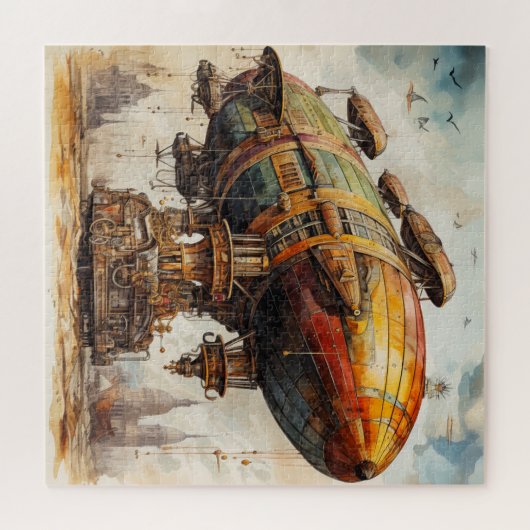 Vintager Steampunk Zeppelin (1) Puzzle (Horizontal)