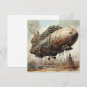 Vintager Steampunk Zeppelin (2) (Vorne/Hinten)