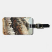 Vintager Steampunk Zeppelin (2) Gepäckanhänger (Vorderseite horizontal)