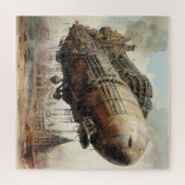 Vintager Steampunk Zeppelin (2) Puzzle (Horizontal)