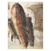 Vintager Steampunk Zeppelin (3) Tischdecke (Vorderseite)