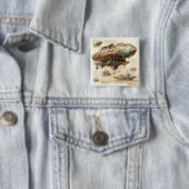 Vintager Steampunk Zeppelin (4) Button (Beispiel)