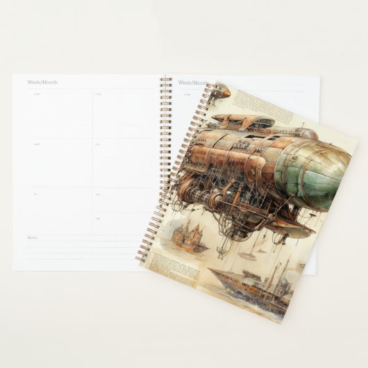 Vintager Steampunk Zeppelin (4) Planer (Anzeige)