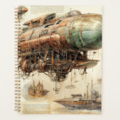 Vintager Steampunk Zeppelin (4) Planer (Vorderseite)
