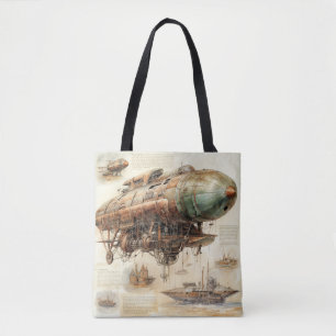 Vintager Steampunk Zeppelin (4) Tasche