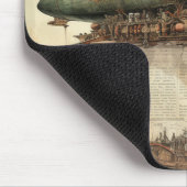 Vintager Steampunk Zeppelin (5) Mousepad (Ecke)