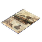Vintager Steampunk Zeppelin (5) Notizblock (Linke Seite)