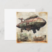 Vintager Steampunk Zeppelin (6) (Vorne/Hinten)