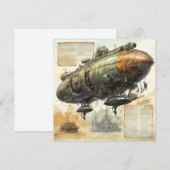 Vintager Steampunk Zeppelin (8) (Vorne/Hinten)