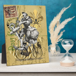 Vintager Steampunkpirat Fotoplatte