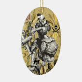 Vintager Steampunkpirat Keramikornament (Rechts)