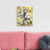 Vintager Steampunkpirat Leinwanddruck (Insitu (Wohnzimmer))