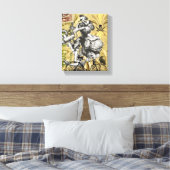 Vintager Steampunkpirat Leinwanddruck (Insitu (Schlafzimmer))
