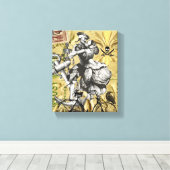 Vintager Steampunkpirat Leinwanddruck (Insitu (Holzboden))