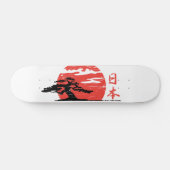 Vintager steigender SunSkateBoard Skateboard (Horizontal)