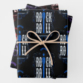 Vintager Stein und Rollen Geschenkpapier Set (Beispiel)