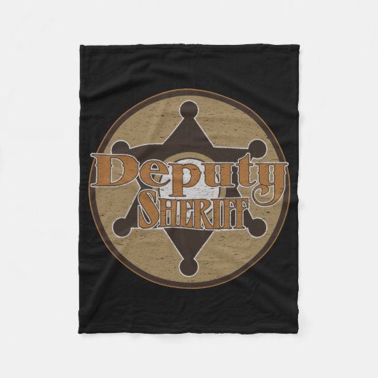 Vintager Stellvertreter des Polizeichefs Fleecedecke (Vorderseite)