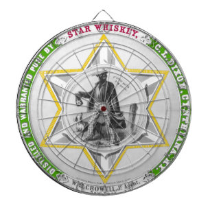 Vintager Stern-WhiskyDartboard Dartscheibe