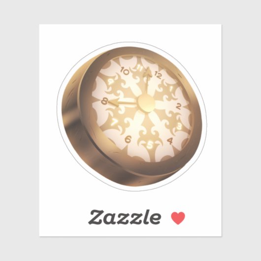 Vintager Sticker Uhr Steampunk-Scrapbook (Blatt)