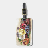 Vintager Stiefmütterchen-Gepäck-Umbau Gepäckanhänger (Vorderseite vertikal)