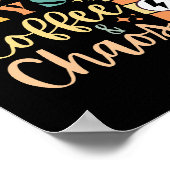 Vintager Stil 100 Tage Kaffee & Chaos Poster (Ecke)