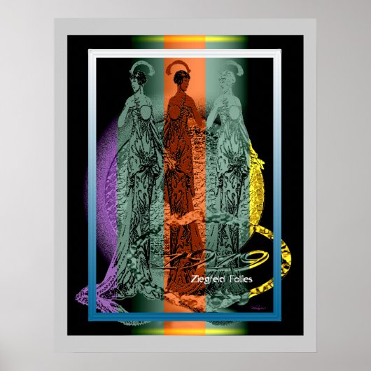 Vintager Stil, 1919 Follies Poster (Vorne)