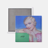 Vintager Stil 1932 Magnet (Vorderseite/Rückseite)