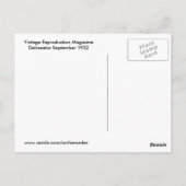 Vintager Stil 1932 Postkarte (Rückseite)