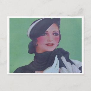 Vintager Stil 1932 Postkarte