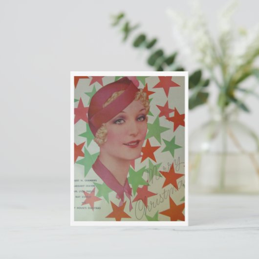 Vintager Stil 1932 Postkarte (Stehend Vorderseite)